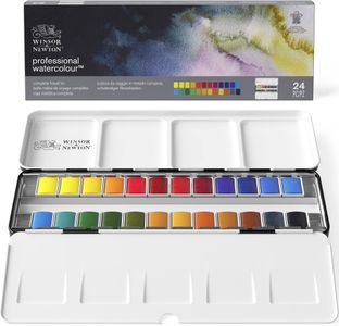 Winsor & Newton Watercolour Set – 24 Half Pans