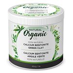 Natural Organic Co. Calcium Bentonite Green Clay | Facial Mask for Smoother and Softer Skin | 454g / 1LB