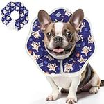 ComSaf Soft Dog Recovery Collar, Protective Adjustable Pet Cone Collar for After Surgery, Comfortable Lightweight Elizabethan Collar for Small Dog Cat Prevent from Licking Wounds, Not Block Vision