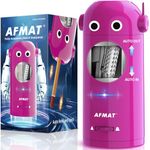 AFMAT Electric Pencil Sharpener, Robot Pencil Sharpener for Colored Pencils 7-11.5mm, Auto in & Out, Fully Automatic Rechargeable Hands-Free Pencil Sharpener for Home, Classroom, Battery Operated