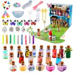 BANGKAI Potion Making Kit Children – Fun and Engaging Potion Making Kit with 22 Magic Plastic Bottles – Complete Magic Potions Kit for Kids – Unique Fairy Arts and Crafts with Storage Case