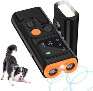 Bubbacare Ultrason Anti-Aboiement, Dispositif Anti-Aboiement À Deux Modes pour Chien avec Affichage LED Et Lampe De Poche, Dispositif Anti-Aboiement Portable, Ultrasons Anti-Aboiement Rechargeable