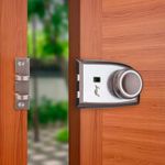 Godrej Rim Lock l Astro EXS+ I 1CK Deadbolt l for Inside Opening and Sliding Wooden Doors l Left/Right-Handed Doors l 4 Keys l 15-Year Warranty l Manual Locking I Milano Bronze