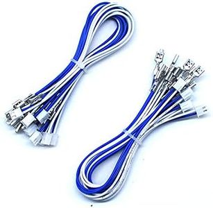 Arcity 20 Pcs Arcade Button Wires Harness Cable for Zero Delay USB Encoder PCB with 0.187inch 4.8mm Terminals Compatible with Micro Switches HAPP Style Arcade Buttons Joysticks New,HY-PJ096-1