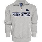 Blue 84 Men's Penn State Nittany Lions Quarter Zip Sweatshirt Grey, Grey, Large