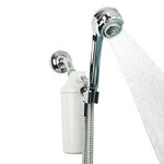 Aquasana Shower Water Filter System Max Flow Rate w/ Handheld Wand - Filters Over 90% of Chlorine - Carbon & KDF Filtration Media - Soften Skin and Hair from Hard Water - AQ-4105CHR