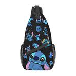 Stitch Sling Bag Crossbody Sling Backpack Chest Bag Daypack Purses Shoulder Bag For Women Men Travel Hiking