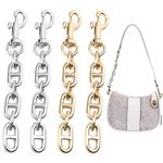 Paotxpum 4 Pieces 4.6Inch Purse Strap Extender Bag Extender Chain Strap Extender Replacement Accessory Bag Chain Straps Charms for Shoulder Cross-Body Purse Clutch Handbag Supplies