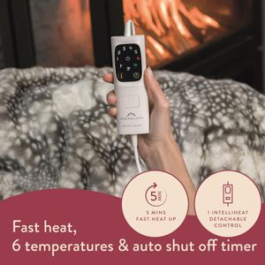 Dreamland Electric Blanket – Fallow Deer Print, 160x120cm