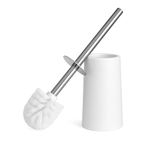 Toilet Brush | Premium Loo Brush And Set For Elegant Bathrooms | Durable And Hygienic Cleaning Solution. (1, White)