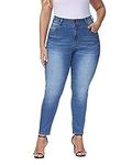 Gboomo Womens Plus Size Skinny Jean