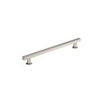 Amerock | Everett 10-1/16 in (256 mm) Center-to-Center Satin Nickel Cabinet Pull | Kitchen Cabinet Hardware | Furniture Hardware | Bathroom Drawer Handle