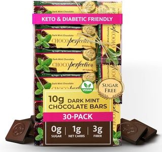Chocoperfection Sugar Free Dark Mint Chocolate- 10g Bars (Pack of 30)
