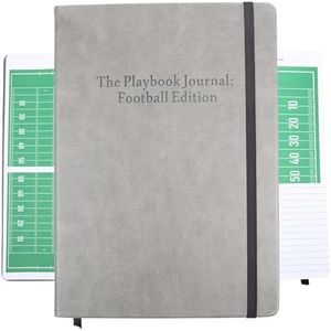 FOOTBALL DIAGRAM JOURNAL- The Playbook Journal: Football Edition, Large Hardcover Notebook