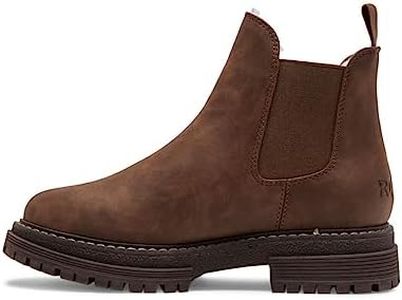 Roxy Women's Lorena Chelsea Slip-On Boots Fashion, Brown 233, 7.5