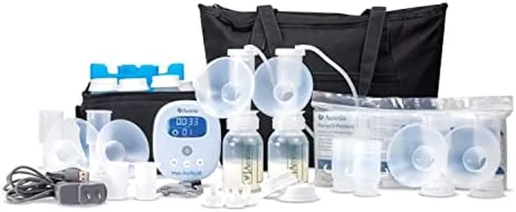 Ameda MYA Joy PLUS Electric Breast Pump + Breast Pump Bag & Cool'N Carry Breast Milk Storage Bag | Rechargeable Breast Pump | Portable Breast Pump Hands Free | Hospital Grade Breast Pump | HygieniKit