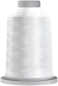 Glide Thread Trilobal Polyester No. 40-5000 Meter Spool - 10002 Super White