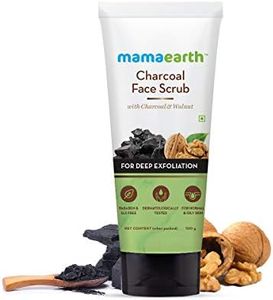 Mamaearth Charcoal Face Scrub for Oily and Normal skin, with Charcoal and Walnut for Deep Exfoliation - 100g