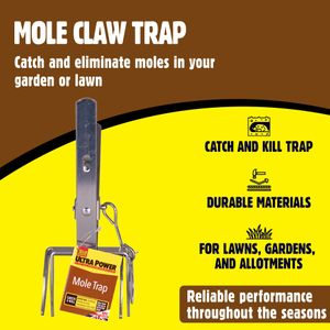 STV Defenders Mole Claw Trap Set – 12-Pack Heavy Duty Pest Control