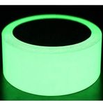 GlowTail Radium Night Glow in Dark Tape Sticker 45 Meters (150 Feet) Meters Length. Luminous Self-Adhesive Tape Safety Warning Security Stage Home Decoration Tape (2 Inch (50.8 mm))