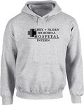 Hippowarehouse Grey Memorial Hospital Intern Unisex Hoodie Hooded top (Specific Size Guide in Description)