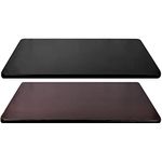 Table Top Rectangular Reversible Laminate for Desk, Office, Restaurant, Bar, Or Home (Black/Mahogany, 60x30)