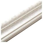 Cozylkx 90"x 3" Self Adhesive Flexible Foam Molding Trim, 3D Sticky Decorative Wall Lines Border Lines for Home, Office, Hotel DIY Decoration, White