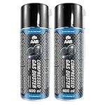 2 x AAB Compressed Gas Duster 400ml - Can of Compressed Air for Cleaning Computer, Keyboard, and Other Office Equipment, Laptop Cleaner, PC Cleaning Kit, Air Duster, Aerosol Duster, Canned Air