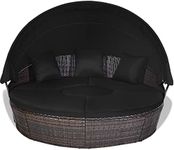 RELAX4LIFE Outdoor Round Daybed - W