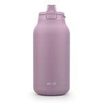 Ello Hydra 64oz Half Gallon Vacuum Insulated Stainless Steel Jug with Locking, Leak-Proof Lid and Soft Silicone Straw, Metal Reusable Water Bottle, Keeps Cold All Day, Mauve