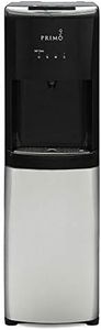 Primo Bottom-Loading Self-Sanitizing Water Dispenser, 3 Temp (Hot-Cool-Cold) Water Cooler Water Dispenser for 5 Gallon Bottle w/Child Safety Lock, Black and Stainless Steel