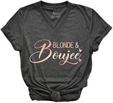 NACRE APPAREL Blonde and Boujee Shirts Cute Best Friends Tee Besties Gifts BFF Sisters Outfits