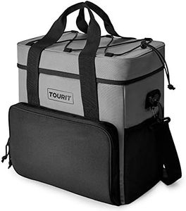 TOURIT Cooler Bag 35-Can Insulated Soft Cooler Portable Cooler Bag 24L Lunch Coolers for Picnic, Beach, Work, Trip, Grey