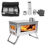 FIREHIKING Titanium Stove Portable Folding Tent Ta1 Stove 3.4lb for Camping Backpacking Hunting Cooking