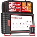 Thinkcar Car Diagnostic Tool,Thinkscan Max2 All System Automotive Scan Tool,OBD2 Scanner Bluetooth With Auto VIN,32G ROM And 28 Maintenance Services,Oil/IMMO/EPB/SAS/TPMS Reset.Lifetime Free Upgrade.