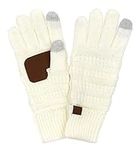 Knitted Lined Gloves - Ivory