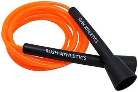 Rush Athletics Speed Rope - Ideal for Boxing, MMA, Cardio, Fitness Training, Adjustable, 3m, Orange