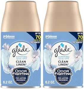 Glade Automatic Spray Air Freshener Refill, Scented Air Freshener for Home and Bathroom, Clean Linen, 6.2 Oz, 2 Count