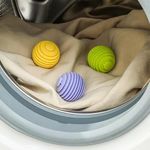 OTISTORES Dryer Balls Laundry Stirring Ball Reusable Dryer Balls for Tumble Dryers New Washer Liquid Dispenser Ball Reusable Dryer Balls, Soft Gel Laundry Balls Anti-Tangle Laundry Balls (Pack Of 3)