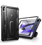 Dexnor for Samsung Galaxy Tab S7+/S8+ Case, [Built in Screen Protector and Kickstand] Heavy Duty Military Grade Protection Shockproof Protective Cover for Samsung Galaxy Tab S7+/S8+（Black）