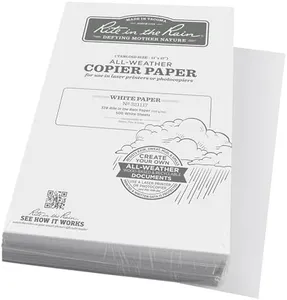 Rite In The Rain Weatherproof Laser Printer Paper, Tabloid Paper Size 11" x 17", 32# White, 500 Sheet Pack (No. 321117)