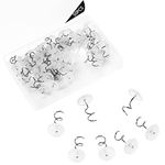 50Pcs Clear Heads Upholstery Tacks Twist Pins Bed Skirt Pins Plastic Tacks for Slipcovers Headliner Repair Loose Drapery Craft Upholstery Pins