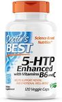 Doctor's Best 5-HTP Enhanced with Vitamins B6 and C, Non-GMO, Vegan, Gluten Free, Soy Free, 120 Veggie Caps