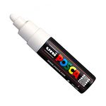 Uni Posca PC-7M Marker Art Pen Large Ball Tip, 5-5.5 mm - White