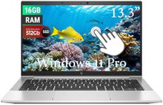 HP EliteBook 830 G8 Touchscreen Laptop Business, 13.3-Inch FHD(1920x1080) Display, Intel Core i7-1185G7 3.0GHz, 16GB RAM, 512GB SSD, US QWERTY Keyboard, Windows 11 Pro (Renewed)