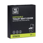 Pee Safe Disposable Toilet Seat Covers | Protects Against Germs | Reduces The Risk Of UTI | For Public Toilets | Travel-Friendly | Environment Friendly | Pack Of 20