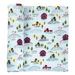 Mud Pie Farmhouse Swaddle Blanket, Multi