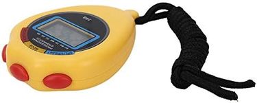 BROLEO Stop Timer Professional Stopwatch Sports Equipment Timing Tool for Running Swimming (Yellow)