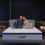 Queen Mattress 13 Inch, Crystli Medium Firm Mattress, Balanced Comfort Support, Strong Edge Support, Hybrid Bed in a Box, Pressure Relieve Back Side Sleeper, Motion Isolation Couple, No Firberglass