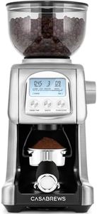 CASABREWS Tornado Burr Coffee Grinder, Electric Conical Burr Coffee Bean Grinder with 77 Settings, Intelligently Grinds from Espresso to French Press, Gift for Baristas and Coffee Lovers